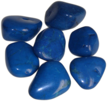 24x L Tumble Stones - Blue Howlite - Hira Online